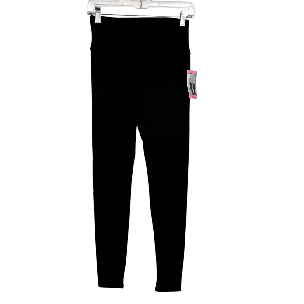 Luxe Legging Womens Black High Waist Stretch Comfort Athleisure Pants Size Small
